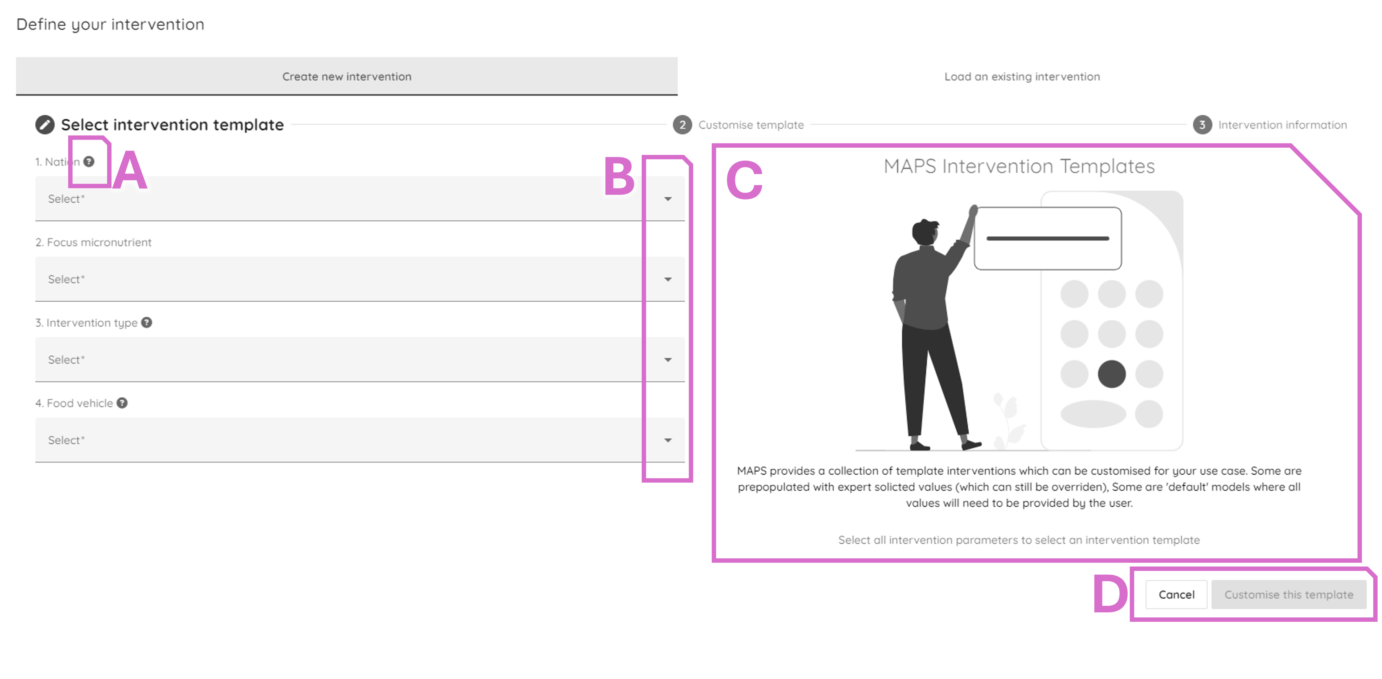 Define intervention pop-up index image